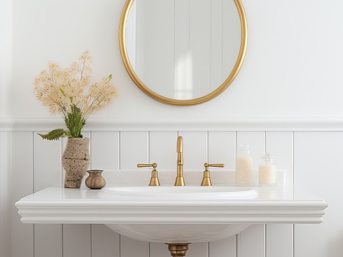 A bathroom vanity.